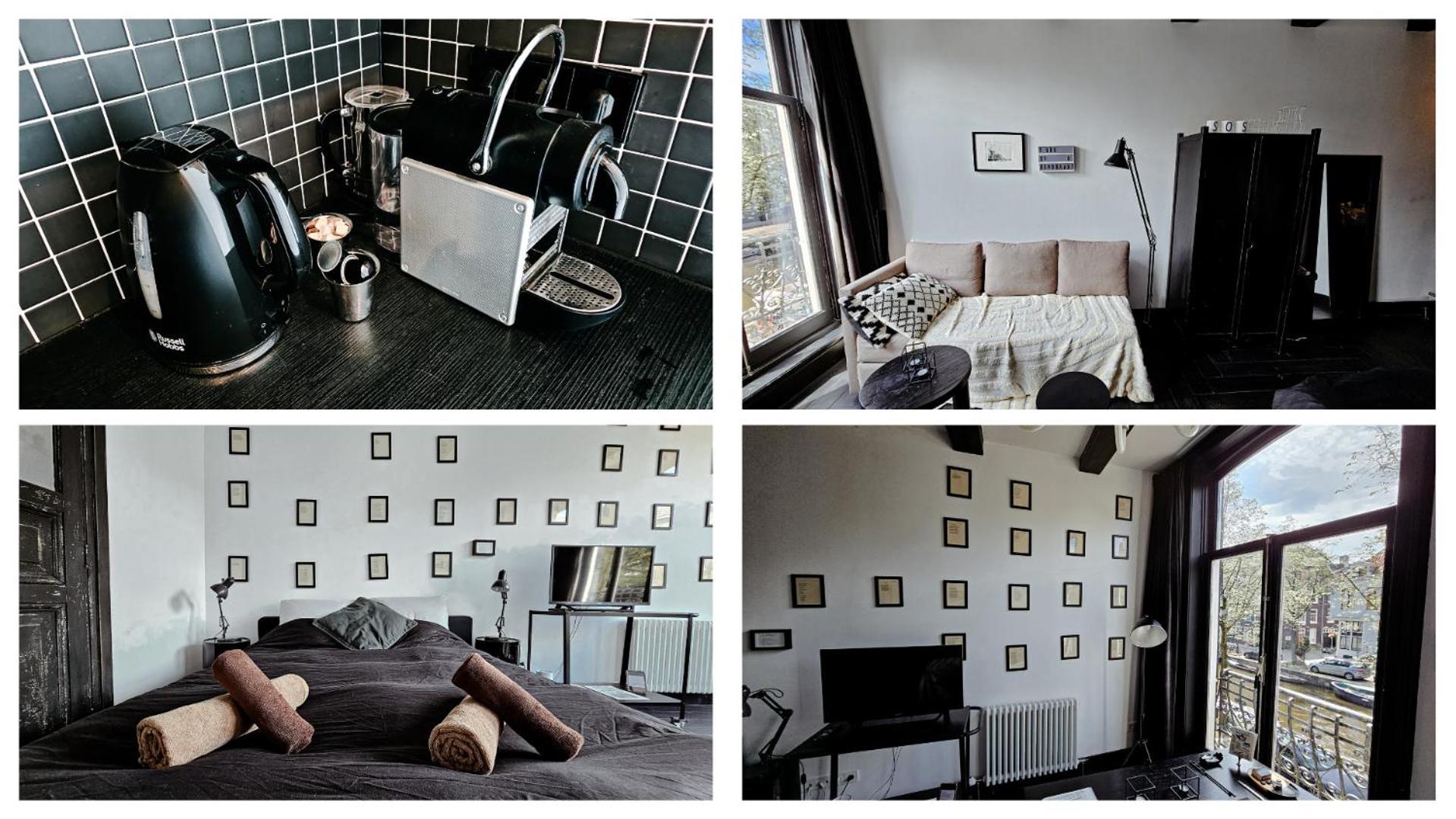 The Black Beauty Private Studio With Canal View From 1799 อัมสเตอร์ดัม ภายนอก รูปภาพ